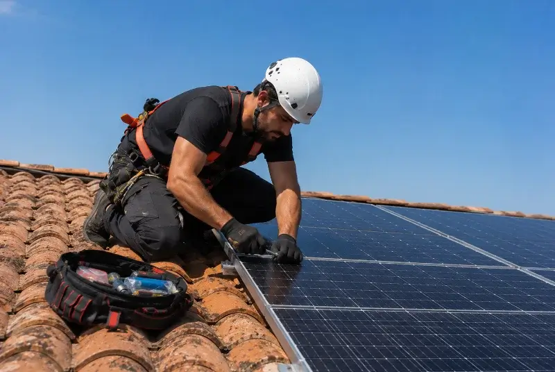 Maintenance et monitoring de panneaux solaires aux Fosses